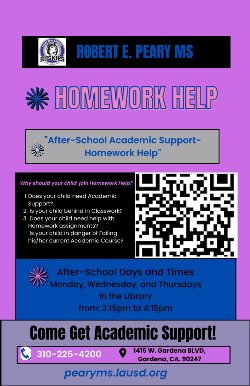 Parent please scan the QR-Code to sign your child up for Homework Help... Academic Intervention  Support.